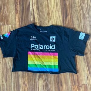 Cropped Polaroid T shirt